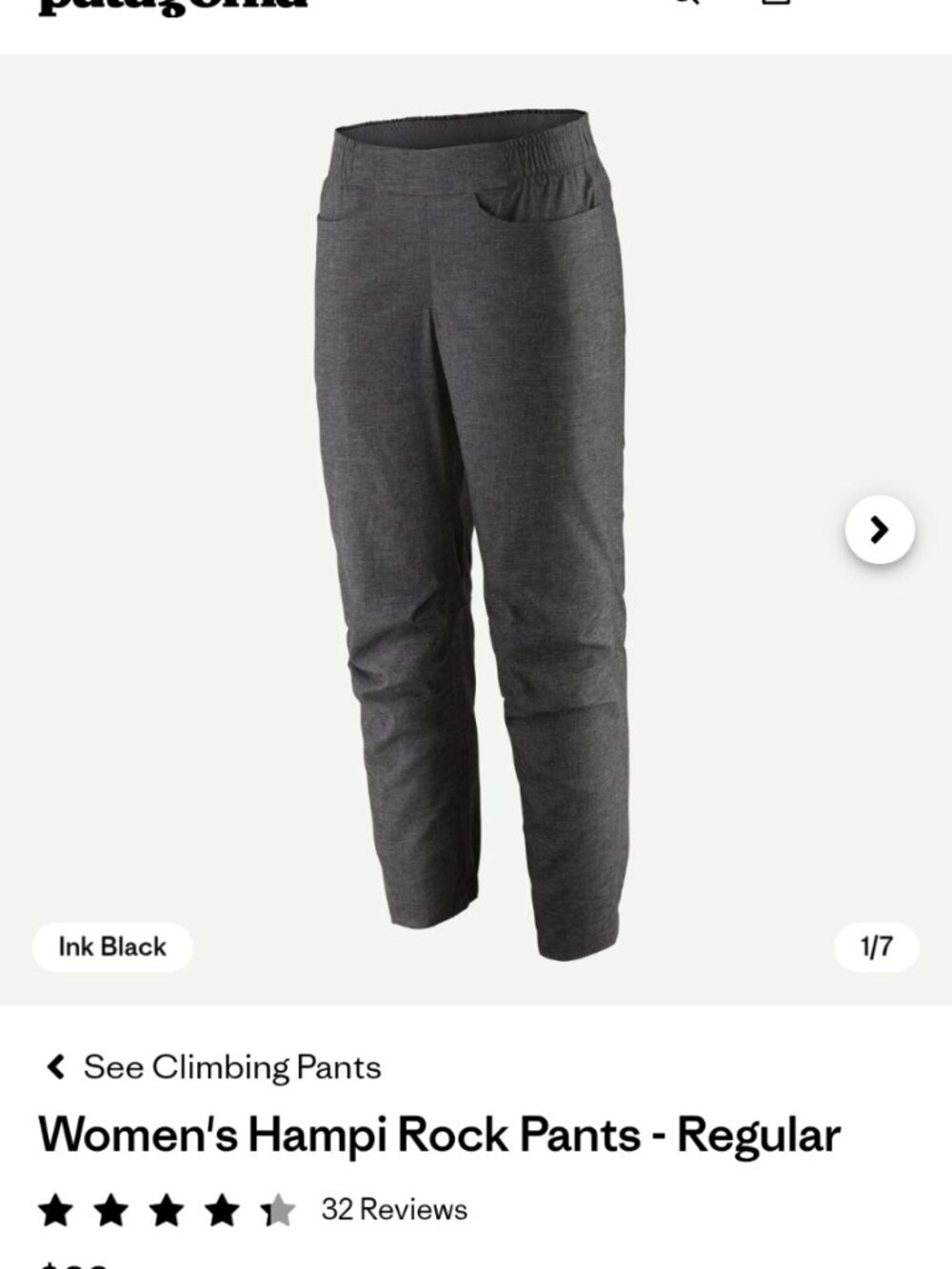 Patagonia Women's Hampi Rock Climbing Pants (XS)